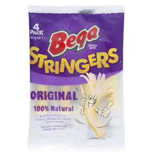 STRINGERS CHEESE BEGA ( 4 X 20 GM)