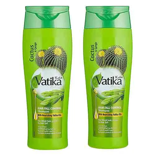 SHAMPOO HAIRFALL CONTROL CACTUS & GERGIR VATIKA (2 X 400 ML)
