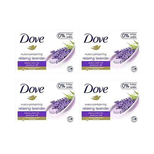 SOAP BEAUTY CREAM BAR RELAXING LAVENDER DOVE (4 X 160 gm)