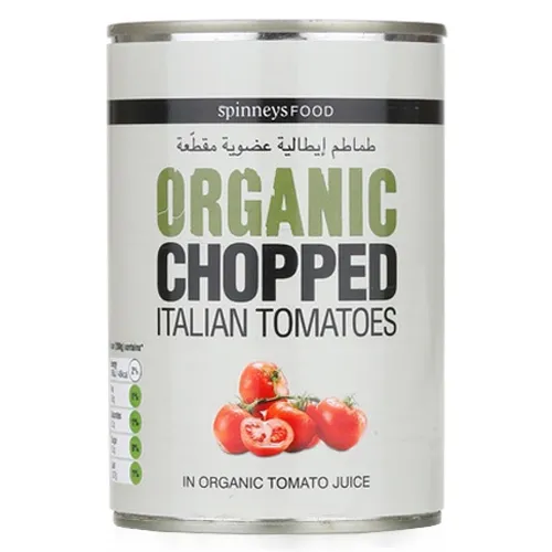 ORGANIC CHOPPED ITALIAN TOMATOES SPINNEYS FOOD ( 400 GM )