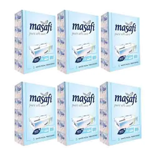 TISSUE FACIAL MASAFI 150 X 2 PLY ( 6 X 5 PCS )
