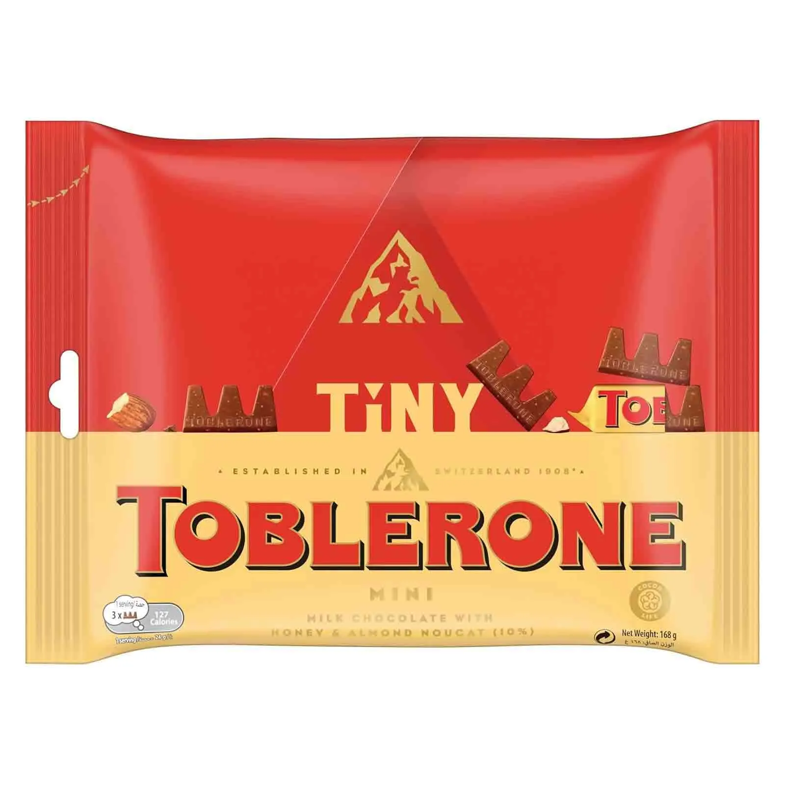 CHOCOLATE SWISS MILK MINI TINY TOBLERONE ( 168 GM )