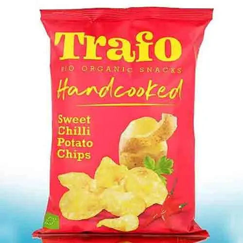 CHIPS POTATO SWEET CHILLI HANDCOOKED TRAFO ( 125 gm )