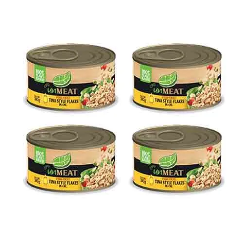 FISH FREE TUNA STYLE FLAKES IN OIL UNMEAT ( 4 X 180 GM )