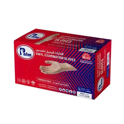 VINYL GLOVES PF WHITE LARGE PALM ( 100 PCS )