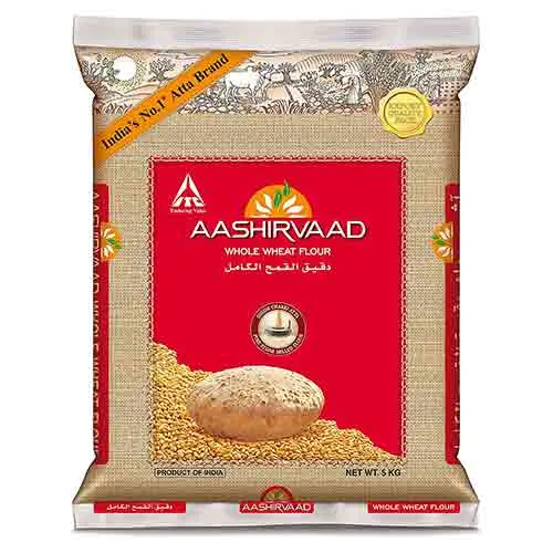 ATTA WHOLE WHEAT AASHIRVAAD ( 5 kg )