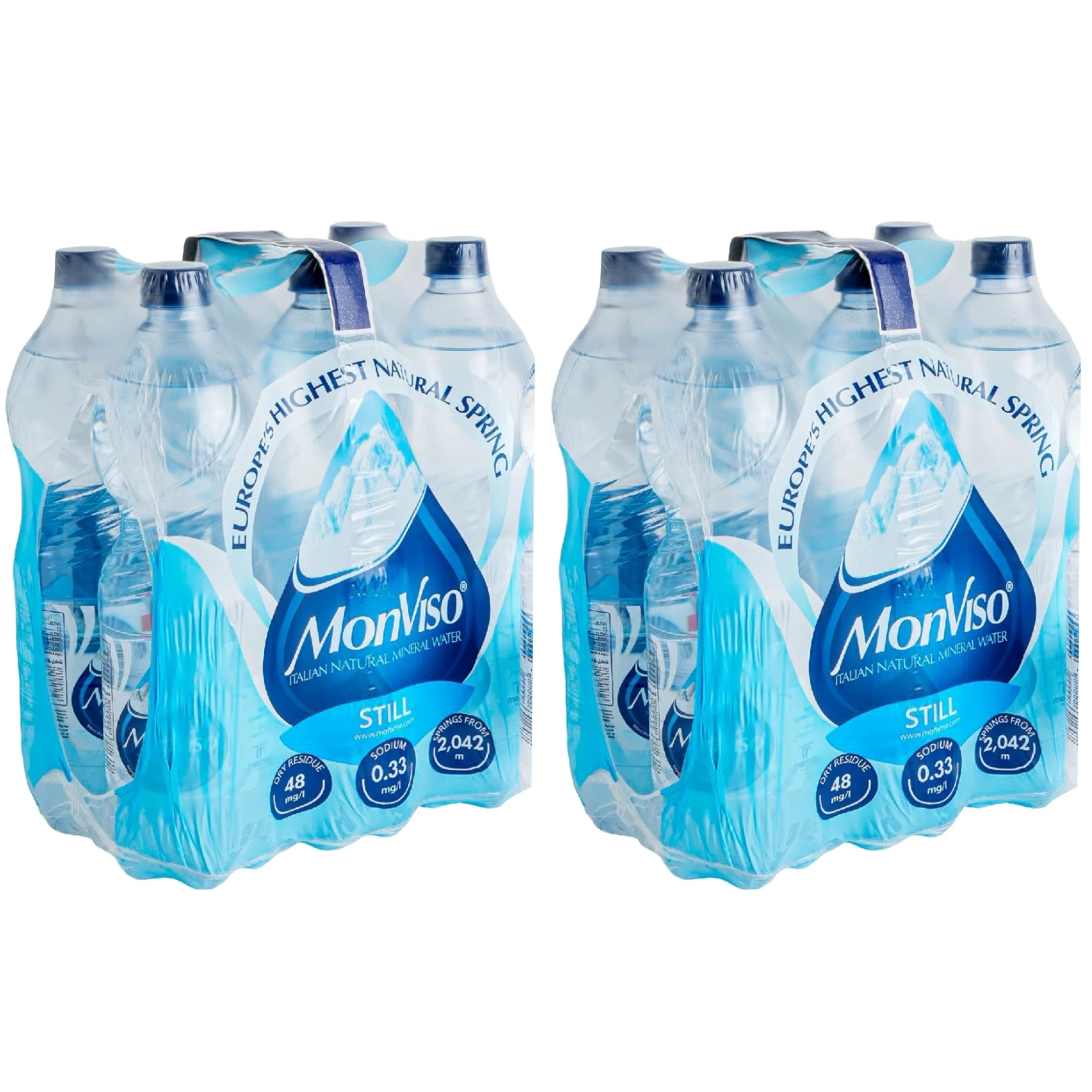 WATER STILL NATURAL MINERAL MONVISO ( 2 X 6 X 1.5 LTR ) 