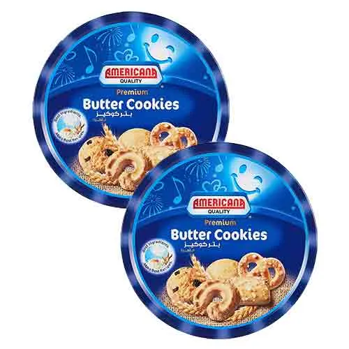 COOKIES BUTTER TIN BLUE AMERICANA (2 X 454 GM)