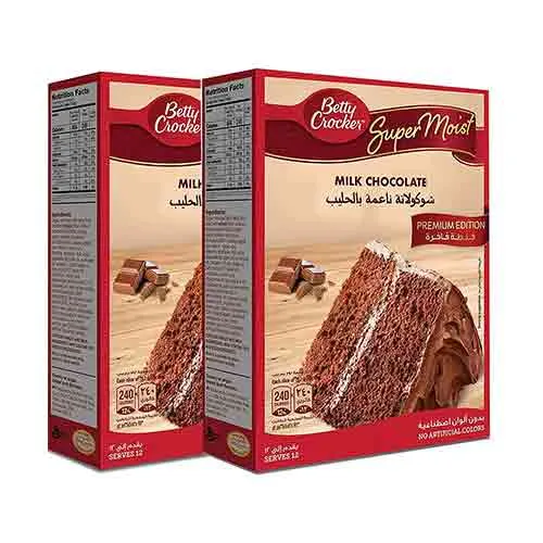 CAKE MIX MILK CHOCO SUPERMOIST BETTY CROCKER (2 X 510 gm)