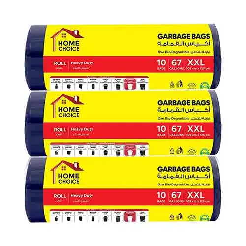 BIO GARBAGE BAG HOME CHOICE 105 X 125 CM ( 3 X 10 PC )