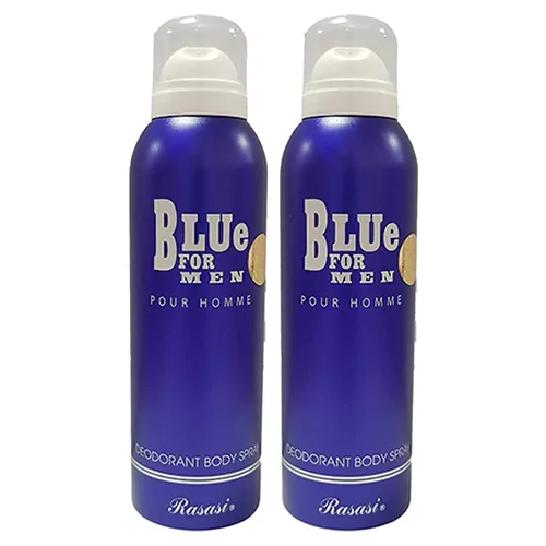 DEODORANT SPRAY MEN POUR HOMME BLUE RASASI (2 X 200 ml)