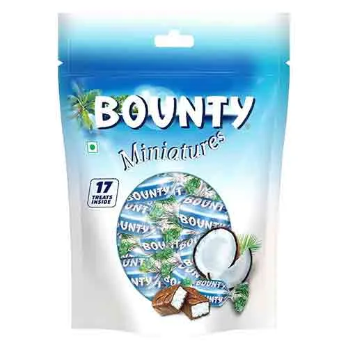 CHOCOLATE MILK MINIATURES POUCH BOUNTY (150 gm)