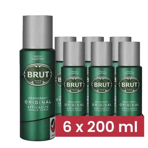 DEODORANT SPRAY ORIGINAL BRUT ( 6 X 200 ML )