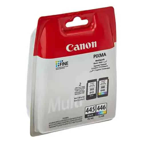 CARTRIDGE COMBO PACK BLACK & COLOR 445 + 446 CANNON ( 1 SET )
