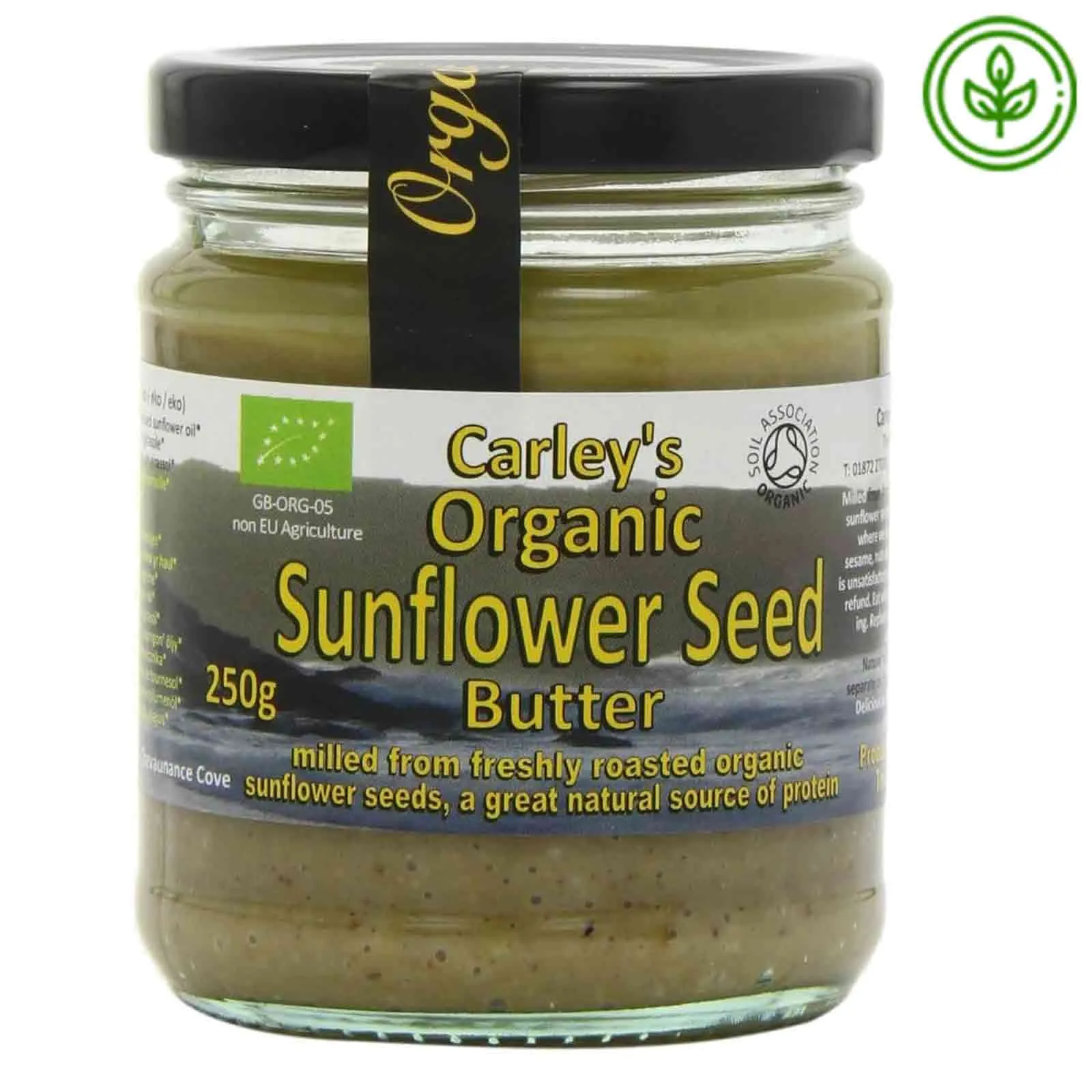 SUNFLOWER ROASTED SEED BUTTER ORGANIC CARLEYS (250 gm )