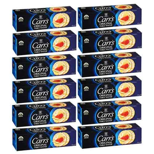 Carrs Original Table Water Crackers 12 X 125 g