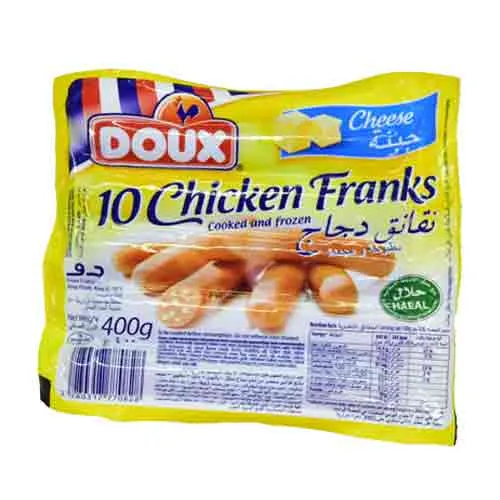 CHICKEN FRANKS CHEESE DOUX ( 400 GM )