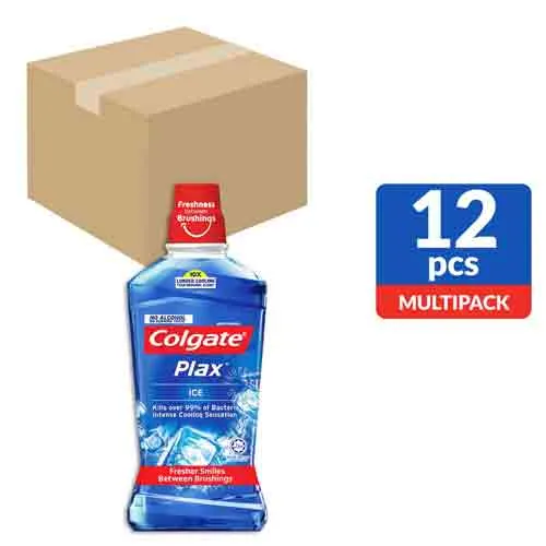 Colgate Plax Peppermint Mouthwash 12 X 250 ml
