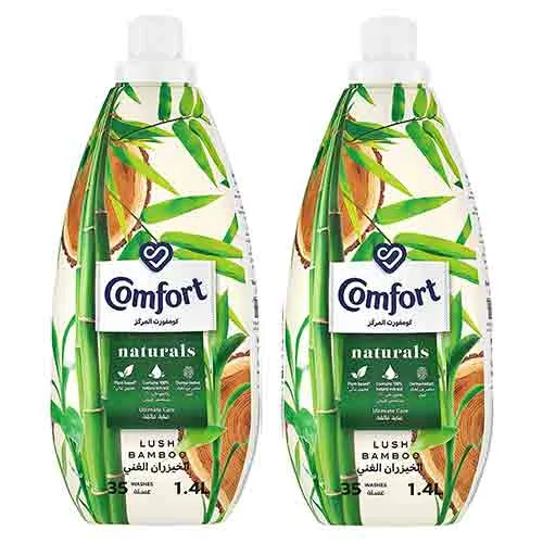 FABRIC SOFTENER LUSH BAMBOO NATURALS COMFORT ( 2 X 1.4 LTR )