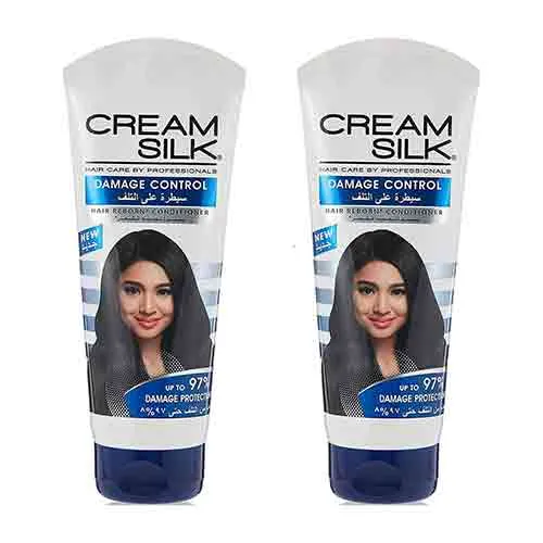 CONDITIONER DAMAGE CONTROL CREAM SILK ( 2 X 180 ml )
