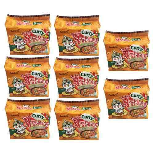 NOODLES CURRY HOT CHICKEN SAMYANG (8 X 5 X 140 GM)