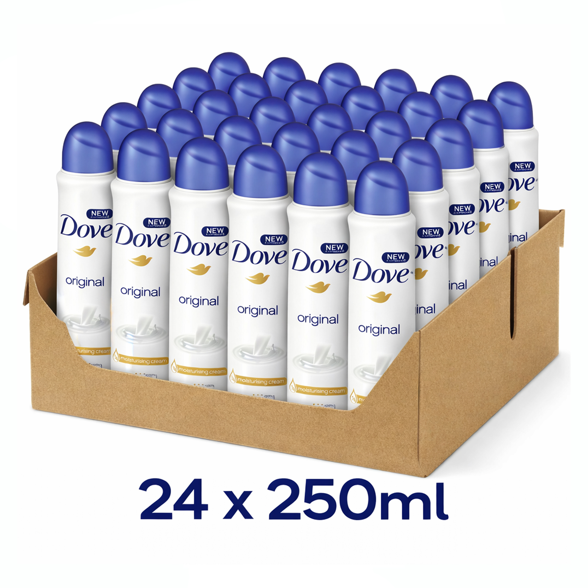 DEODORANT SPRAY ORIGINAL DOVE ( 24 X 250 ML )