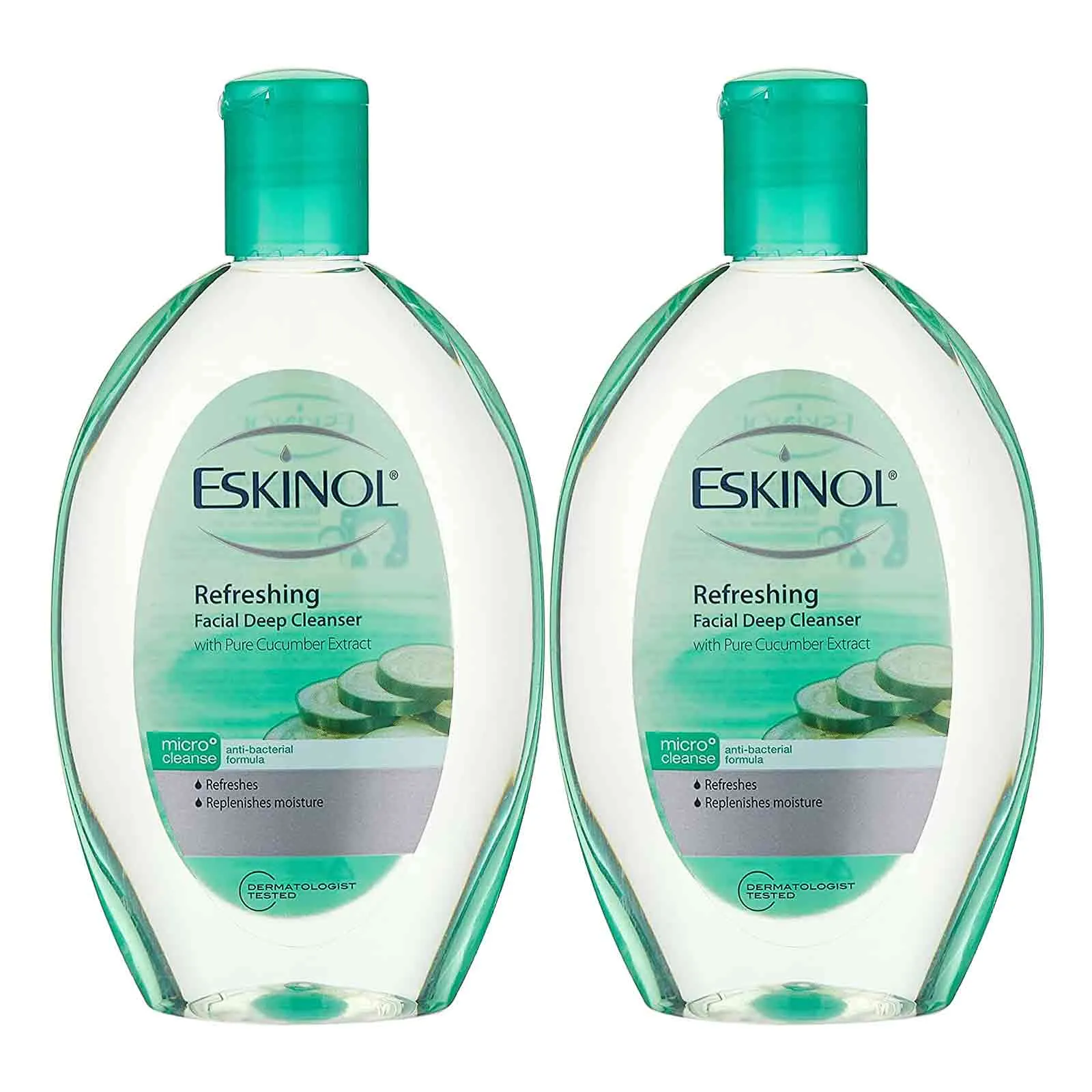 FACIAL CLEANSER CUCUMBER ESKINOL NATURALS (  2 X 225 ml )