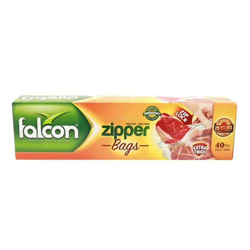  Falcon Zipper Or Freezer Bag 30 x 27 Cm  40 Pcs