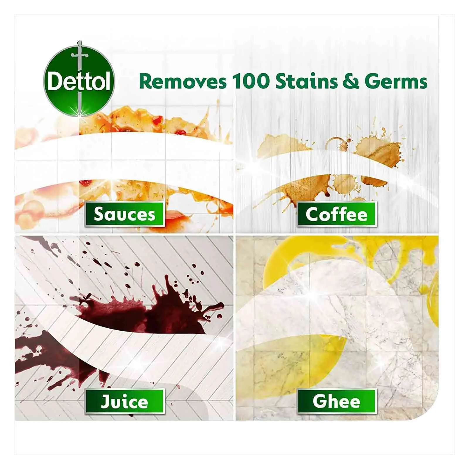Dettol Floor Cleaner Antibacterial Power 3x Lemon + All Purpose Lemon Trigger 3 L + 500 ml