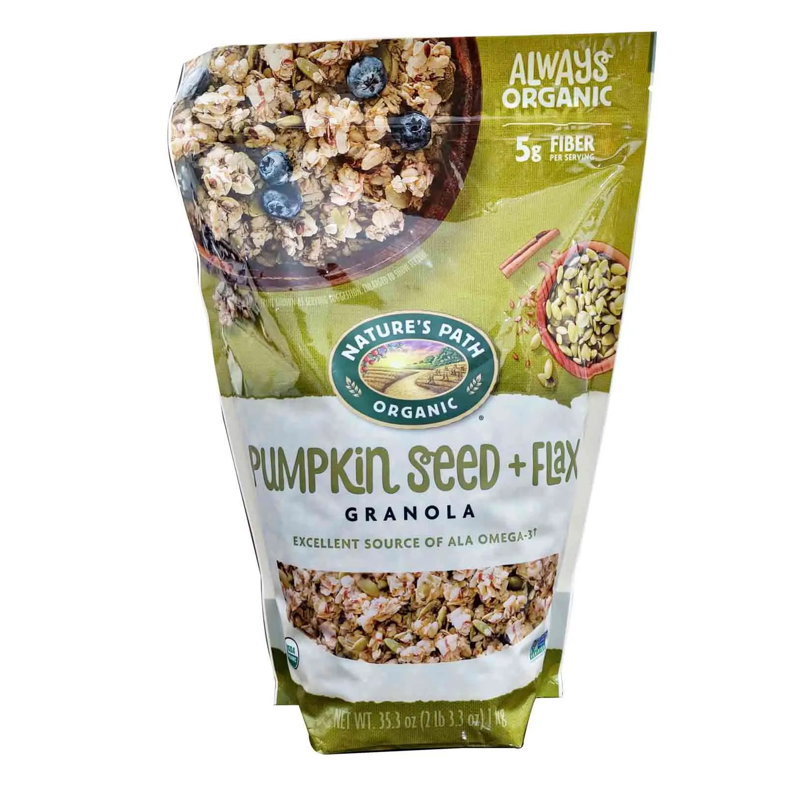 GRANOLA PUMPKIN SEED + FLAX ORGANIC NATURES PATH ( 1 KG )