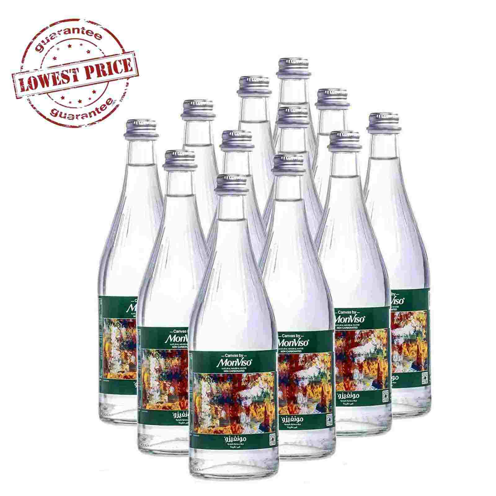 Canvas By Monviso Natural Mineral Water Glass Bottle 12 x 750 ml