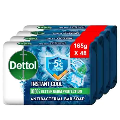 SOAP INSTANT COOL ANTI BACTERIAL DETTOL (12 X 4 X 165 gm)