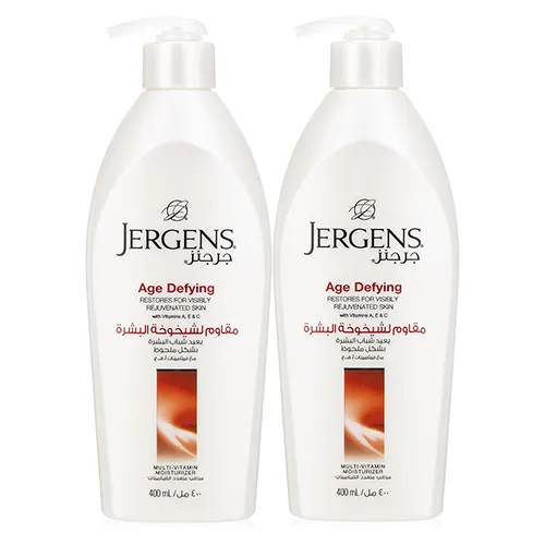 BODY LOTION AGE DEFYING MULTIVITAMIN MOISTURIZER JERGENS ( 2 X 400 ml )