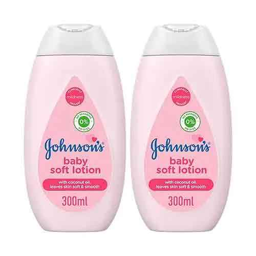 BABY LOTION SOFT JOHNSONS ( 2 X 300 ml )
