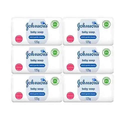 SOAP BABY MILD & GENTLE CLEANSE JOHNSONS ( 6 X 125 gm )