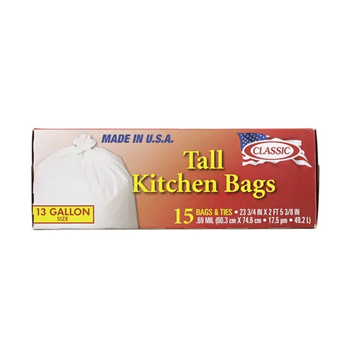 KITCHEN BAG CLASSIC 13 GAL - 60.3 X 74.6 CM ( 1 X 15 PC )