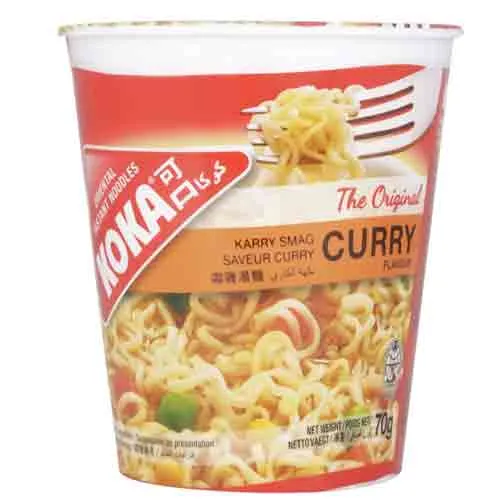 NOODLES CUP INSTANT CURRY KOKA ( 70 gm )