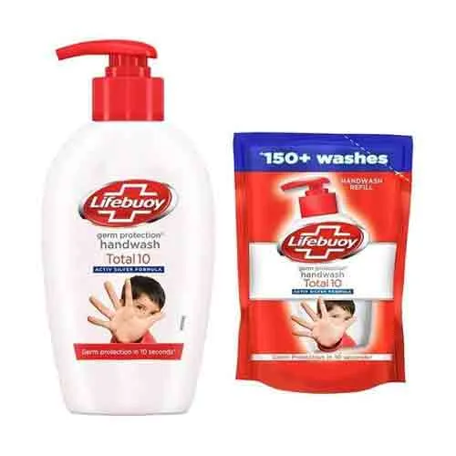 HAND WASH LIFEBUOY  (190 ml + 185 ml  ) 