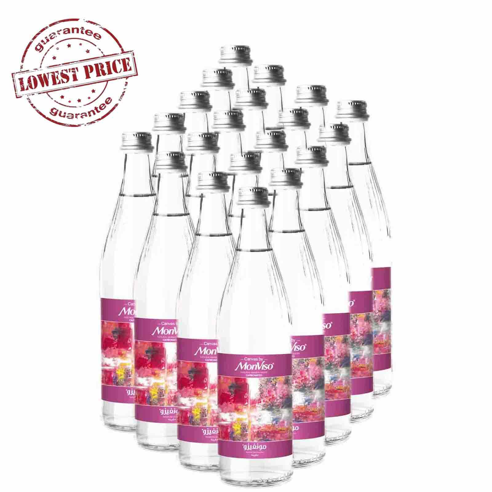 Canvas By Monviso Sparkling Mineral Water Glass Bottle 20 x 500 ml
