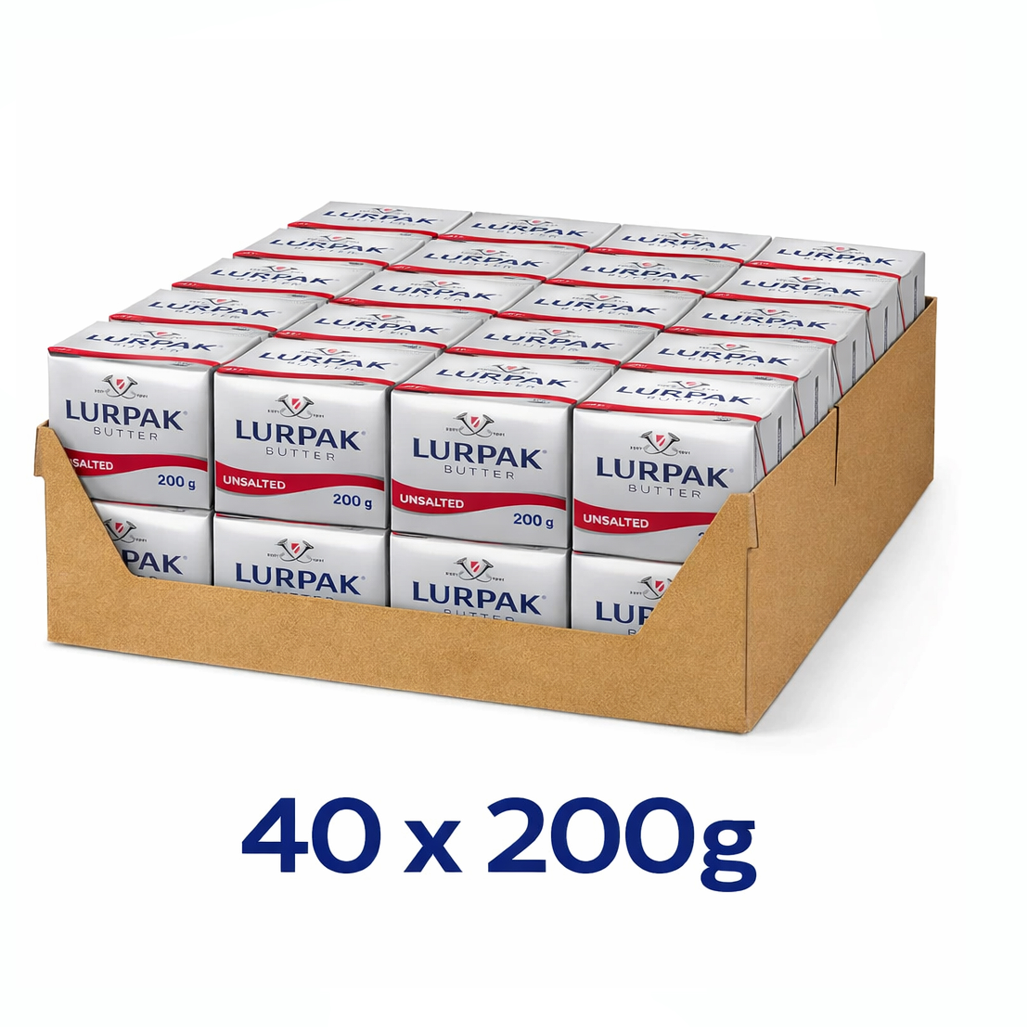 BUTTER UNSALTED LURPAK ( 40 X 200 GM )