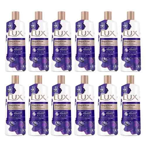 Lux Perfumed Body Wash Magical Orchid for 24 Hours Longlasting Fragrance 6 X 2 X 500 ml
