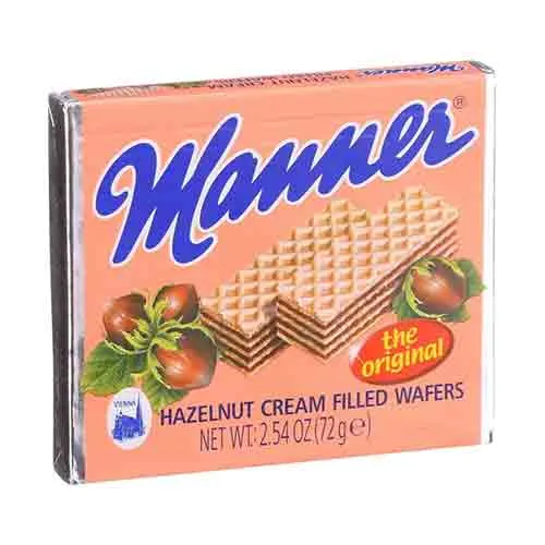 WAFER BISCUITS HAZELNUT MANNER ( 12 X 75 gm )