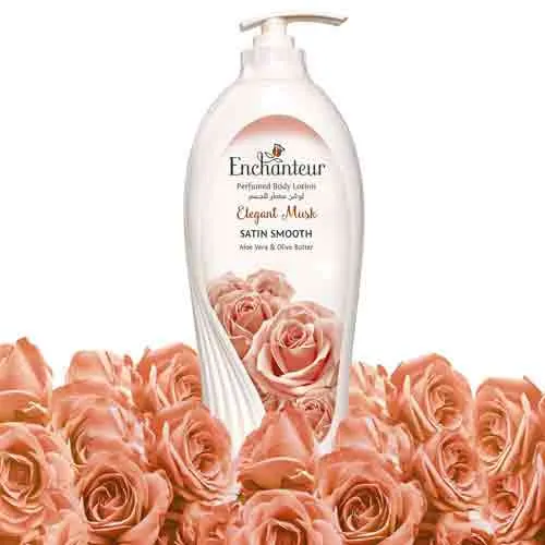 BODY LOTION SATIN SMOOTH ELEGANT MUSK ENCHANTUER (12 X 500 ML)