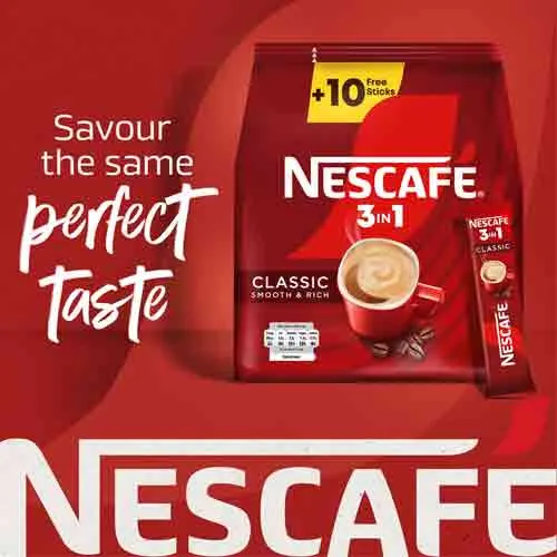 Nescafe Classic 3In1 Instant Coffee 20 g Pack of 10 X 30