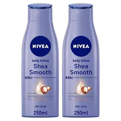 BODY LOTION SHEA SMOOTH NIVEA ( 2 X 250 ml )