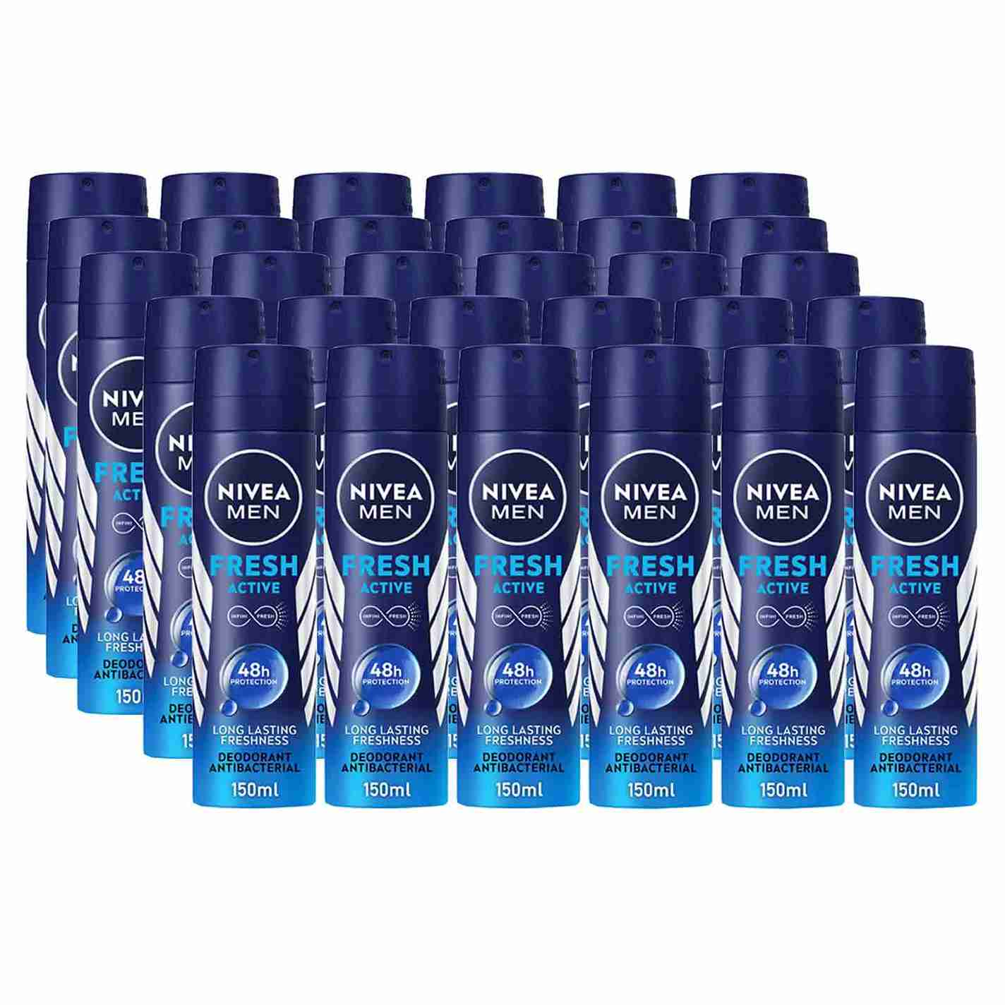Nivea Men Fresh Active Deodorant 30 x 150 ml