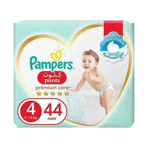 DIAPER PANTS PREMIUM CARE SIZE 4, 9 - 14 kg PAMPERS ( 44 PCS )