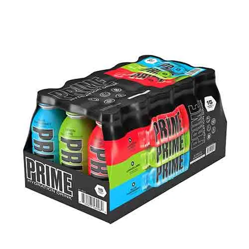 DRINK ASSORTED PACK  RED / BLUE / GREEN PRIME HYDRATION ( 15 X 500 ml )
