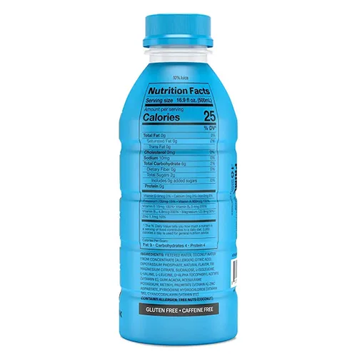 Prime Hydration Drink Dual Pack Bottle Blue Raspberry 2 x 500 ml