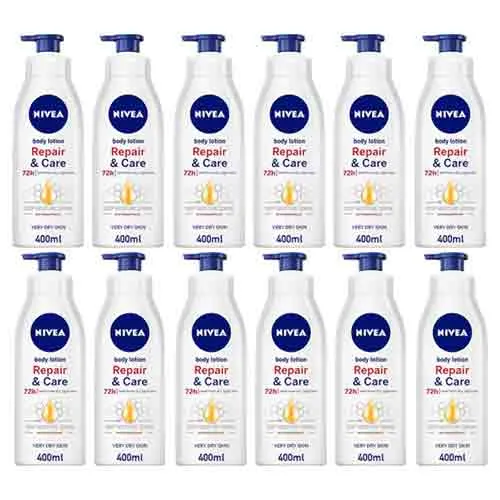 Nivea Repair & Care Dry To Very Dry Skin Body Lotion 12 X 400 ml